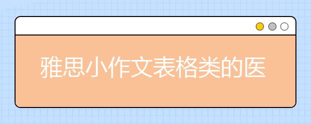雅思小作文表格类的医疗状况对比图