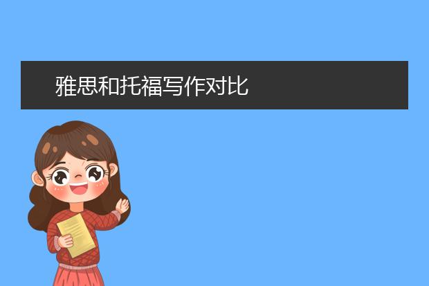 雅思和托福写作对比