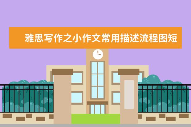 雅思写作之小作文常用描述流程图短语和句子