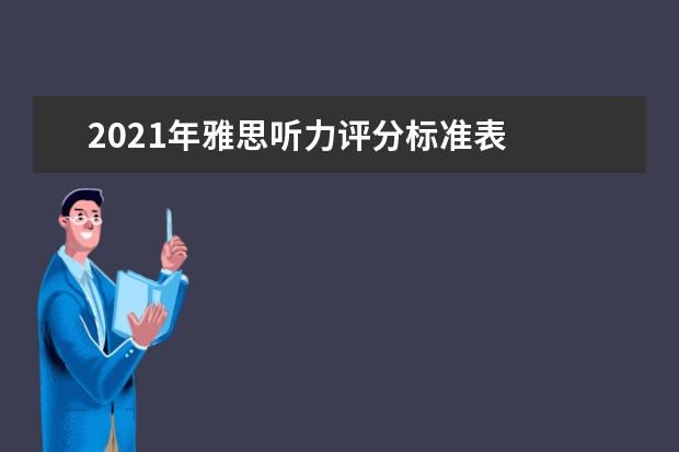 2020年雅思听力评分标准表