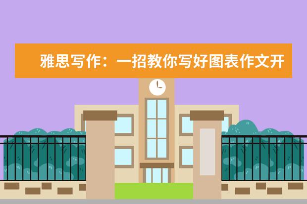 雅思写作:一招教你写好图表作文开头段