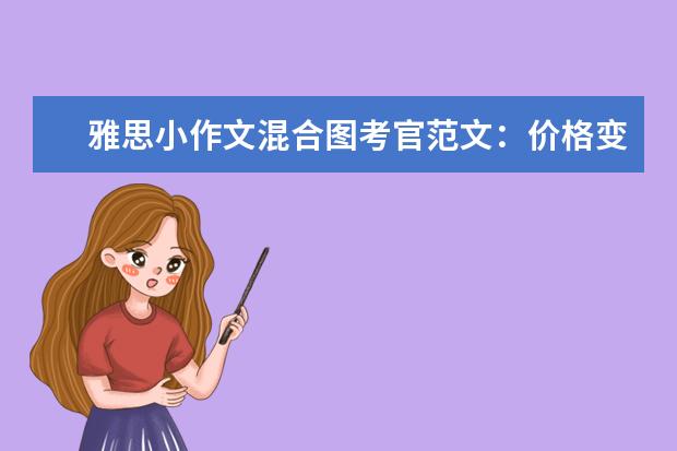 雅思小作文混合图考官范文:价格变动
