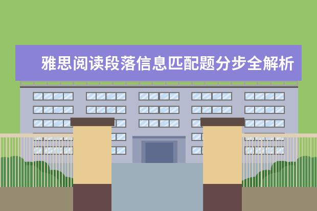 雅思阅读段落信息匹配题分步全解析