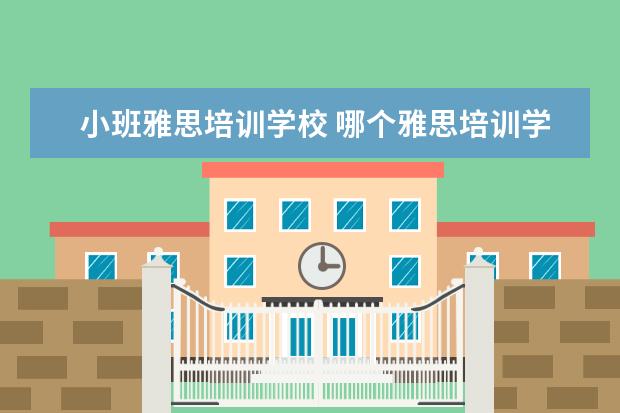 小班雅思培训学校 哪个雅思培训学校比较好?