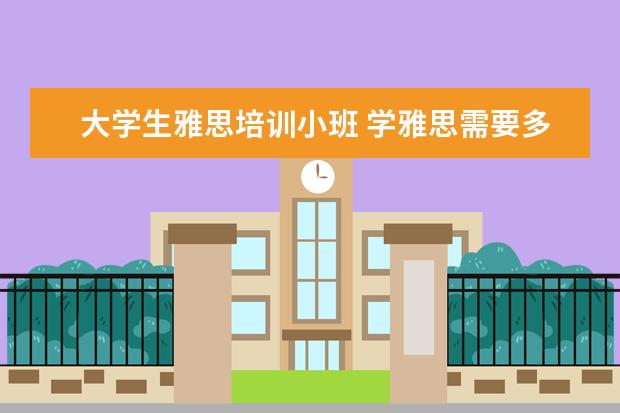 大学生雅思培训小班 学雅思需要多少钱?