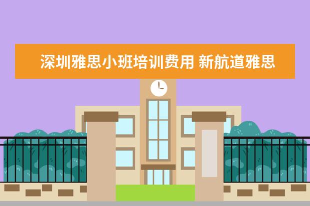 深圳雅思小班培训费用 新航道雅思班多少钱,大家来说一下
