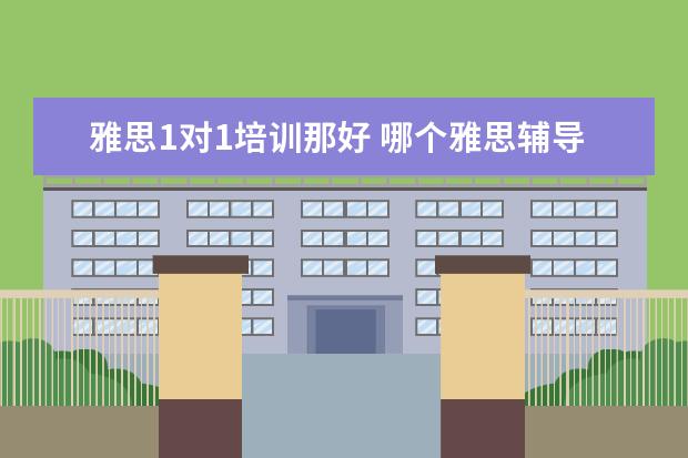 雅思1对1培训那好 哪个雅思辅导班要好一些?