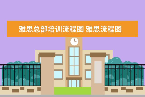 雅思总部培训流程图 雅思流程图
