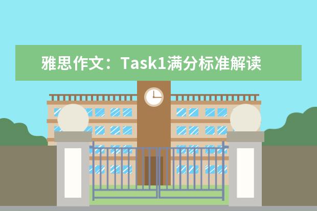雅思作文:Task1满分标准解读 雅思作文高分模板分享:观点选择类怎么写