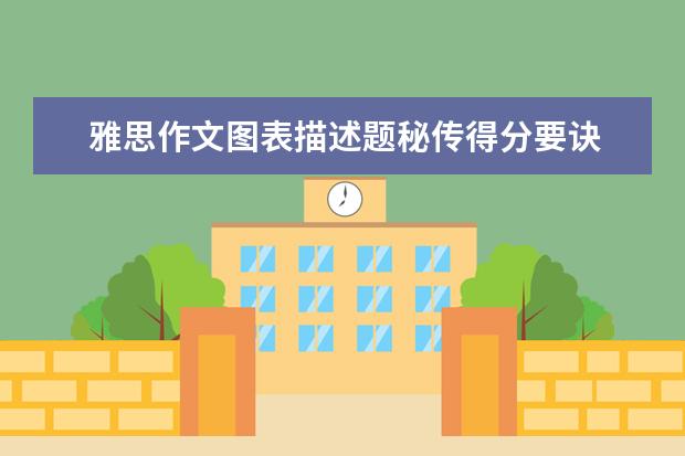 雅思作文图表描述题秘传得分要诀 雅思作文高分要讲究“四化”