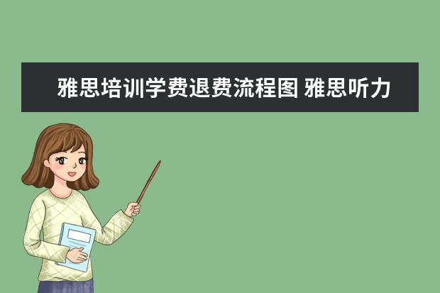 雅思培训学费退费流程图 雅思听力流程图解题方法及步骤