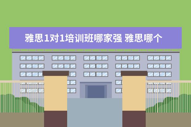 雅思1对1培训班哪家强 雅思哪个机构好