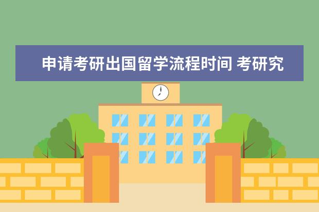 申请考研出国留学流程时间 考研究生的时候出国留学流程??