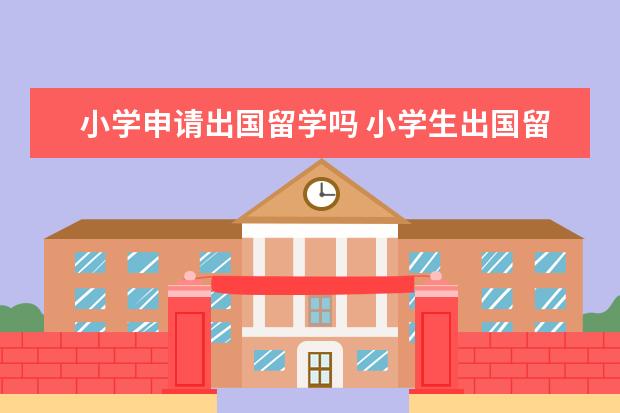小学申请出国留学吗 小学生出国留学的条件和要求