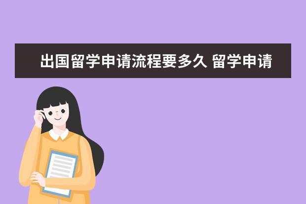出国留学申请流程要多久 留学申请要多长时间