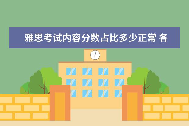 雅思考试内容分数占比多少正常 各分数对于雅思词汇量的要求是多少