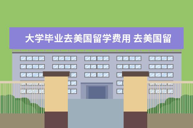 大学毕业去美国留学费用 去美国留学费用是多少