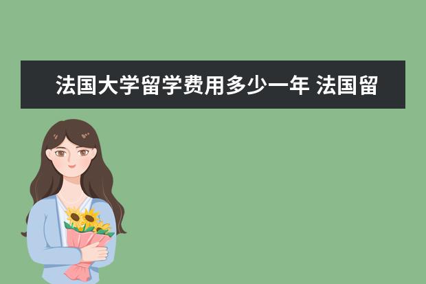 法国大学留学费用多少一年 法国留学,一年的费用是多少钱?