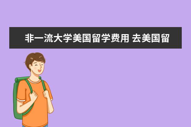 非一流大学美国留学费用 去美国留学一年大概要多少钱?