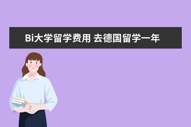 Bi大学留学费用 去德国留学一年多少钱?