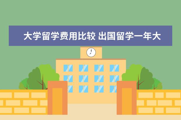 大学留学费用比较 出国留学一年大概多少钱?