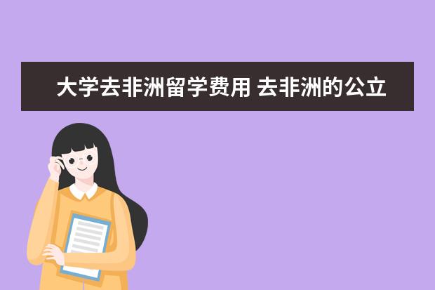 大学去非洲留学费用 去非洲的公立大学留学需要什么条件?