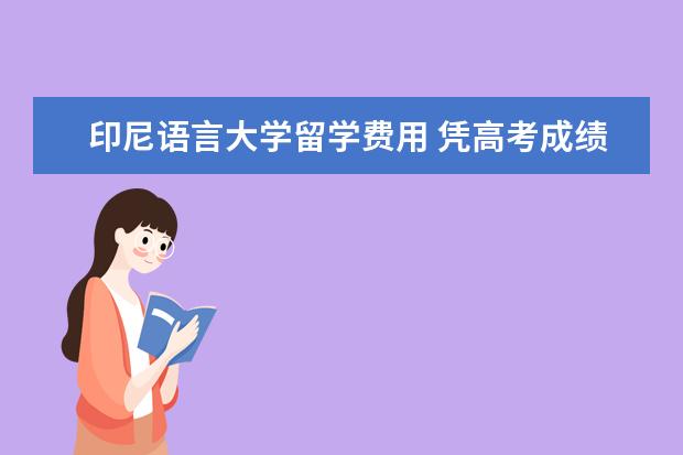 印尼语言大学留学费用 凭高考成绩可以去哪些国家留学?