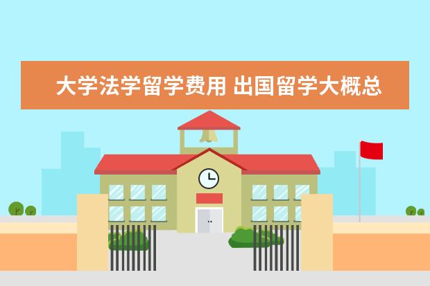 大学法学留学费用 出国留学大概总共需要多少费用