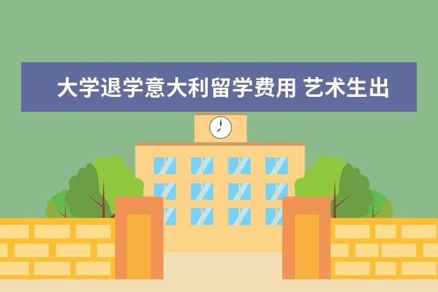 大学退学意大利留学费用 艺术生出国留学需要什么?