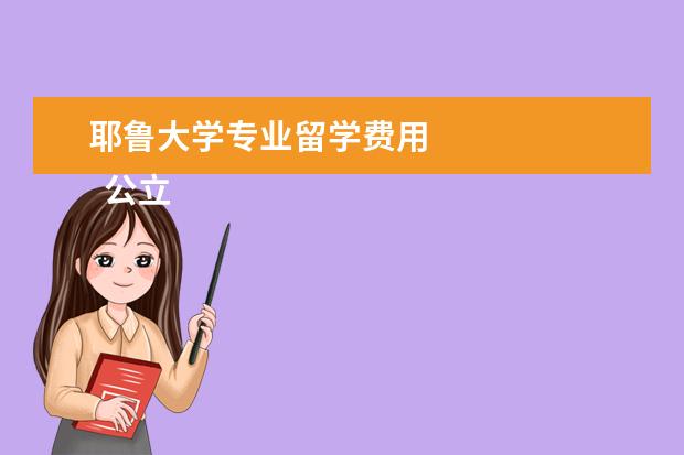 耶鲁大学专业留学费用 
  公立大学