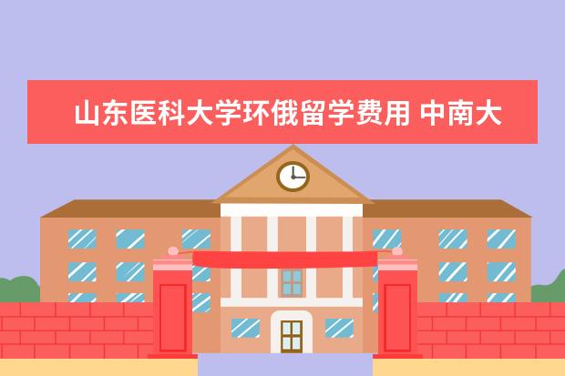 山东医科大学环俄留学费用 中南大学怎么样
