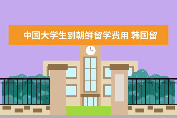 中国大学生到朝鲜留学费用 韩国留学到底怎么样