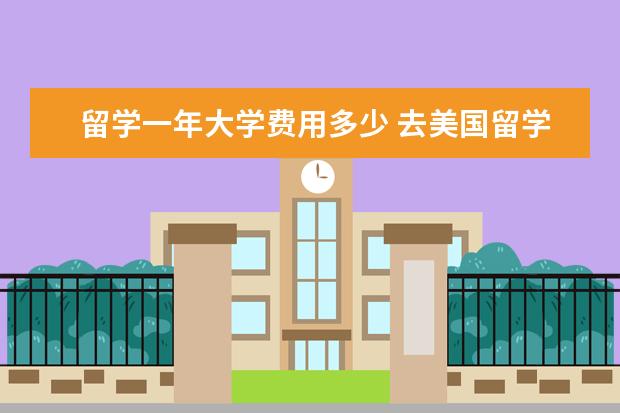 留学一年大学费用多少 去美国留学一年需要花费多少钱?
