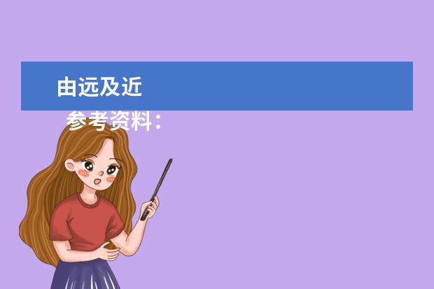 由远及近
参考资料:
百度百科-景物描写
<br/>