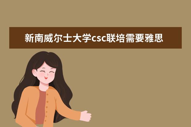 新南威尔士大学csc联培需要雅思吗