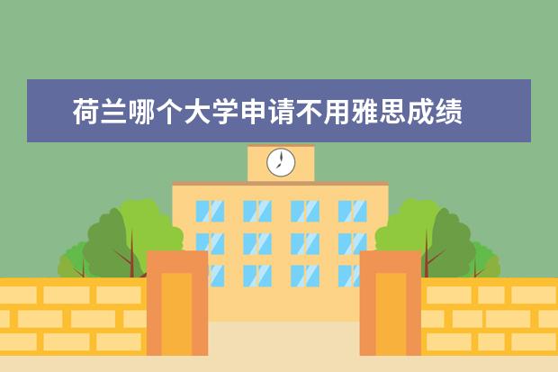 荷兰哪个大学申请不用雅思成绩